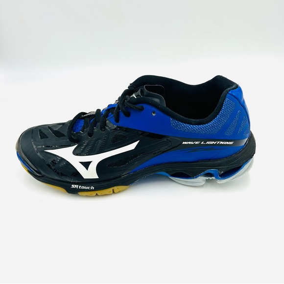 Mizuno shoes Wave Lightning SR Touch court shoes blue and black women size 8 - Picture 5 of 10